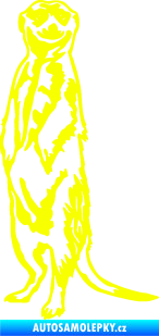 Samolepka Surikata 001 levá Fluorescentní žlutá