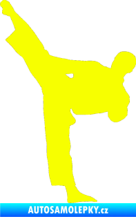 Samolepka Taekwondo 002 levá Fluorescentní žlutá