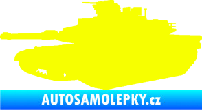 Samolepka Tank 002 levá M1 Abrams Fluorescentní žlutá