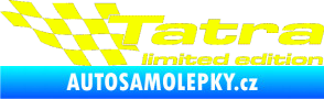Samolepka Tatra limited edition levá Fluorescentní žlutá