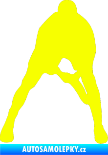 Samolepka Tenista 004 pravá Fluorescentní žlutá