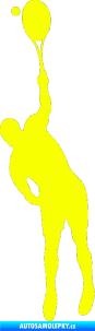 Samolepka Tenista 006 pravá Fluorescentní žlutá