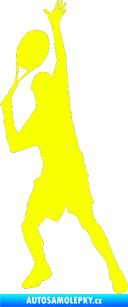 Samolepka Tenista 008 levá Fluorescentní žlutá