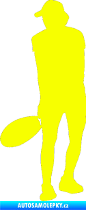 Samolepka Tenista 010 levá Fluorescentní žlutá