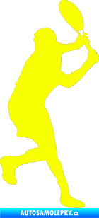 Samolepka Tenista 012 pravá Fluorescentní žlutá