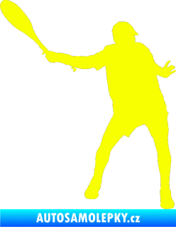 Samolepka Tenista 013 levá Fluorescentní žlutá