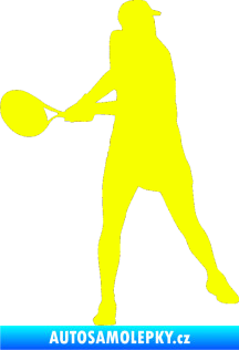 Samolepka Tenista 014 levá Fluorescentní žlutá