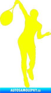 Samolepka Tenista 015 levá Fluorescentní žlutá