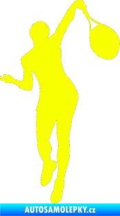 Samolepka Tenista 015 pravá Fluorescentní žlutá