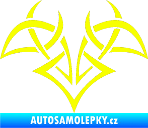 Samolepka Tetování 124 Fluorescentní žlutá