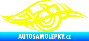 Samolepka Tetování 208 pravá Fluorescentní žlutá