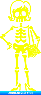 Samolepka The Bone Family Máma Fluorescentní žlutá