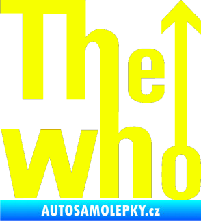 Samolepka The Who Fluorescentní žlutá