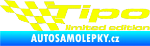 Samolepka Tipo limited edition levá Fluorescentní žlutá