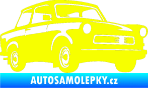 Samolepka Trabant karikatura pravá Fluorescentní žlutá