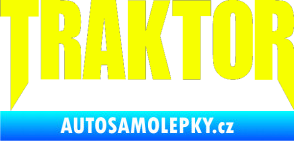 Samolepka Traktor - music Fluorescentní žlutá