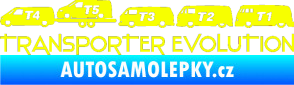 Samolepka Transporter evolution - levá Fluorescentní žlutá