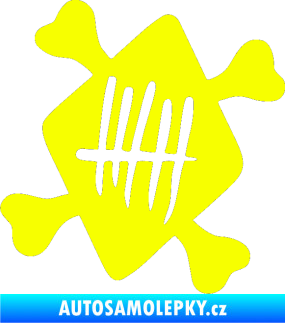 Samolepka Tři Sestry 001 Fluorescentní žlutá