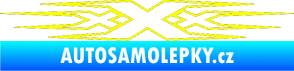 Samolepka Triple x Fluorescentní žlutá