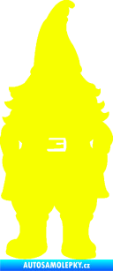 Samolepka Trpaslík 001 pravá Fluorescentní žlutá