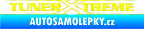 Samolepka Tuner extreme obrys Fluorescentní žlutá