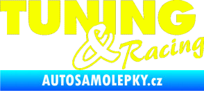Samolepka Tuning racing 001 Fluorescentní žlutá
