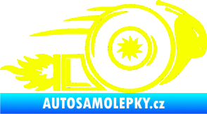 Samolepka Turbo šnek 002 pravá Fluorescentní žlutá