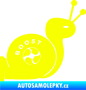 Samolepka Turbo šnek 003 pravá Fluorescentní žlutá