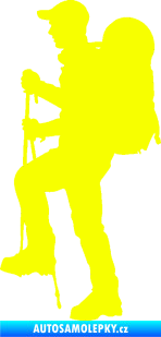 Samolepka Turista 004 levá Fluorescentní žlutá