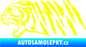 Samolepka Tygr 004 levá Fluorescentní žlutá