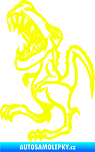 Samolepka Tyrannosaurus rex 002 levá  Fluorescentní žlutá