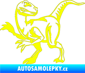 Samolepka Tyrannosaurus Rex 003 levá Fluorescentní žlutá