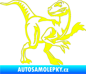 Samolepka Tyrannosaurus Rex 003 pravá Fluorescentní žlutá