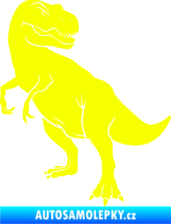 Samolepka Tyrannosaurus Rex 004 levá Fluorescentní žlutá