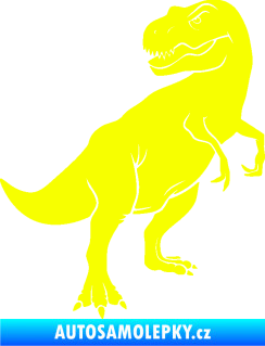 Samolepka Tyrannosaurus Rex 004 pravá Fluorescentní žlutá