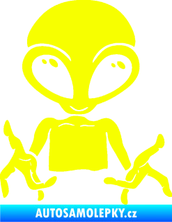 Samolepka UFO 006 pravá Fluorescentní žlutá