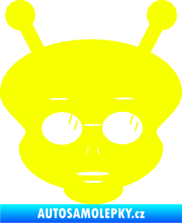 Samolepka UFO 007 pravá Fluorescentní žlutá