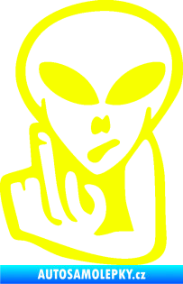 Samolepka UFO 008 levá Fluorescentní žlutá