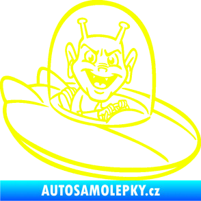 Samolepka Ufoun v lodi pravá Fluorescentní žlutá