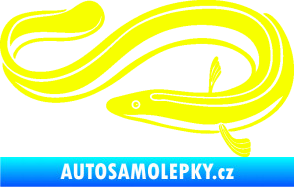 Samolepka Úhoř 001 levá Fluorescentní žlutá