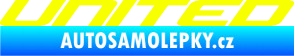 Samolepka United nápis Fluorescentní žlutá
