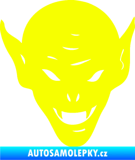 Samolepka Upír 002 pravá Fluorescentní žlutá