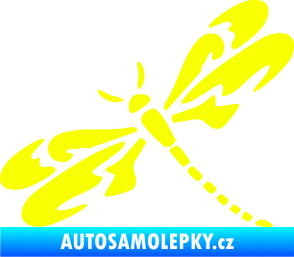 Samolepka Vážka 001 levá Fluorescentní žlutá