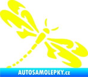 Samolepka Vážka 001 pravá Fluorescentní žlutá