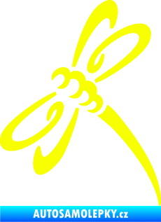 Samolepka Vážka 002 levá Fluorescentní žlutá