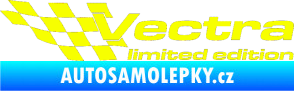 Samolepka Vectra limited edition levá Fluorescentní žlutá