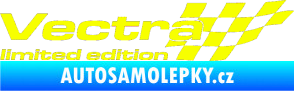 Samolepka Vectra limited edition pravá Fluorescentní žlutá