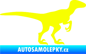 Samolepka Velociraptor 001 pravá Fluorescentní žlutá