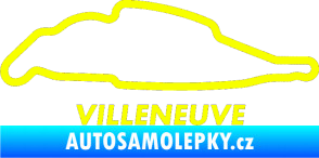 Samolepka Okruh Villeneuve Fluorescentní žlutá