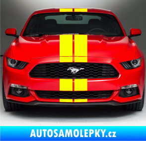 Samolepka Viper pruhy 14 cm (dva stejně široké) Fluorescentní žlutá